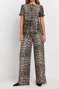 Tall Leopard Print Trousers