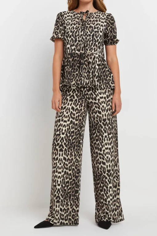 Tall Leopard Print Trousers
