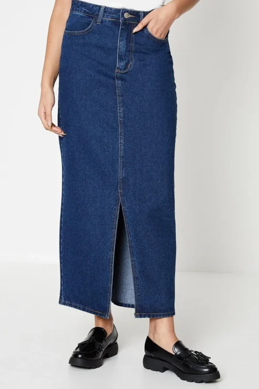 Tall Maxi Denim Skirt