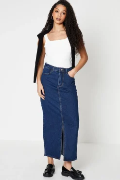 Tall Maxi Denim Skirt