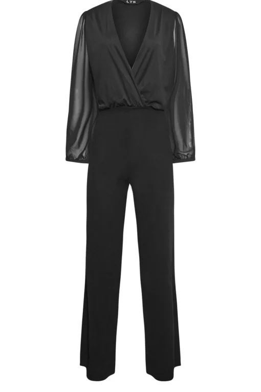 Tall Mesh Sleeve Jumpsuit