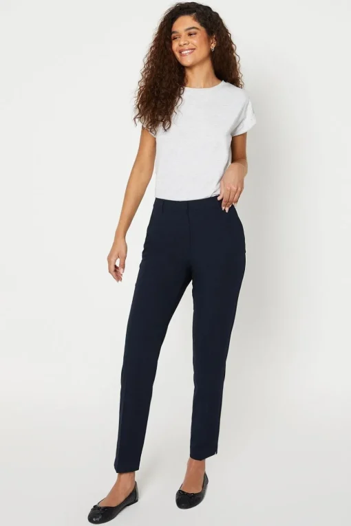 Tall Navy Ankle Grazer Trouser