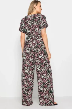 Tall Printed Tie Waist Jumpsuit