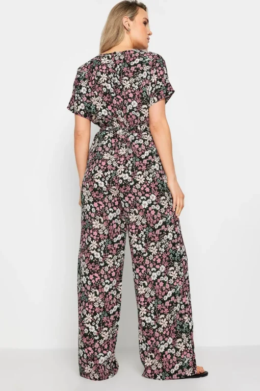 Tall Printed Tie Waist Jumpsuit