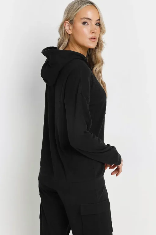 Tall Ribbed Cargo Hoodie