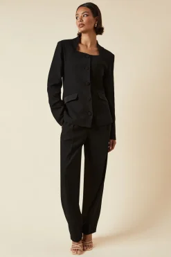 Tall Satin Sweetheart Neckline Jacket