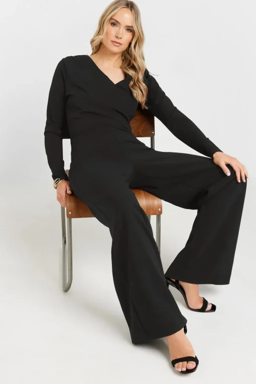 Tall Scuba Wrap Jumpsuit