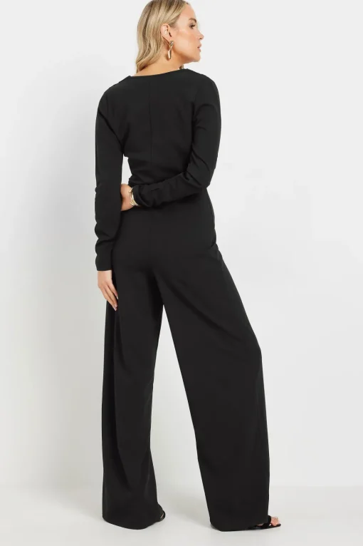 Tall Scuba Wrap Jumpsuit