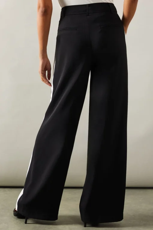Tall Side Stripe Wide Leg Trousers