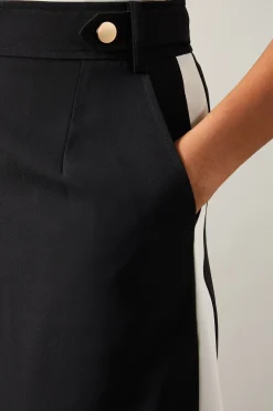 Tall Side Stripe Wide Leg Trousers