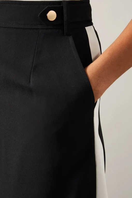 Tall Side Stripe Wide Leg Trousers