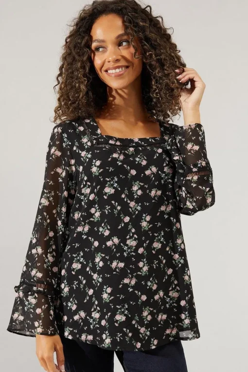 Tall Square Neck Blouse