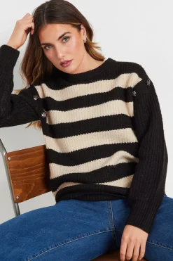 Tall Striped Button Jumper