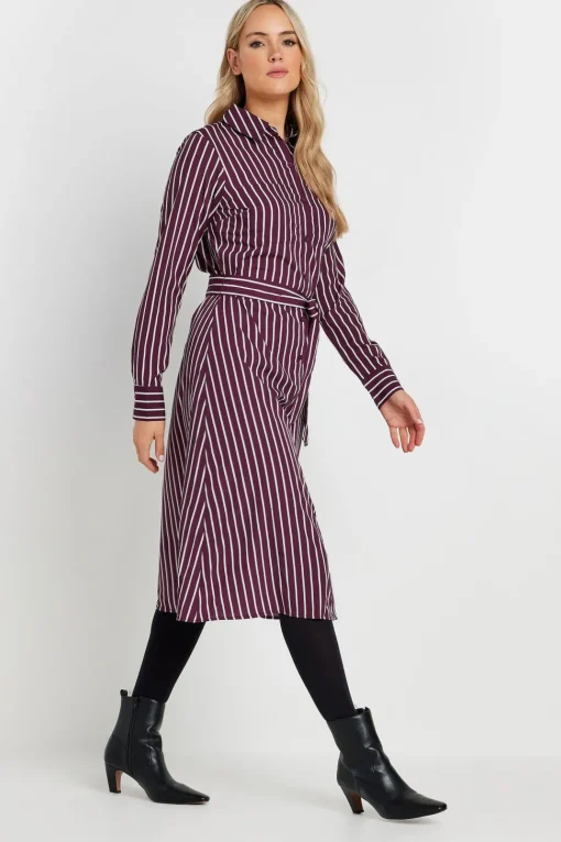 Tall Striped Shirt Dress