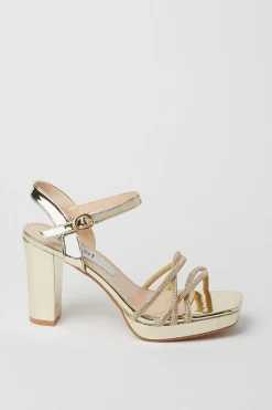 Taylor Diamante Platform Heeled Sandals