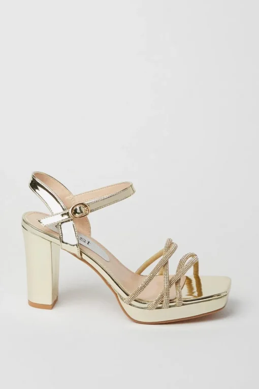 Taylor Diamante Platform Heeled Sandals