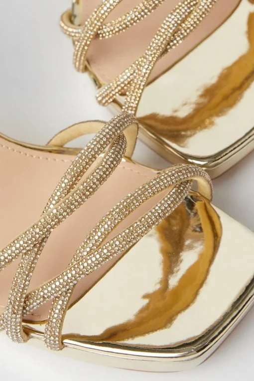 Taylor Diamante Platform Heeled Sandals