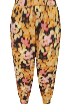 Textured Cropped Harem Trousers