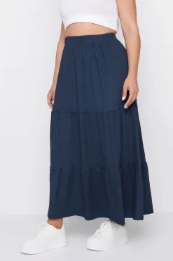 Textured Maxi Skirt