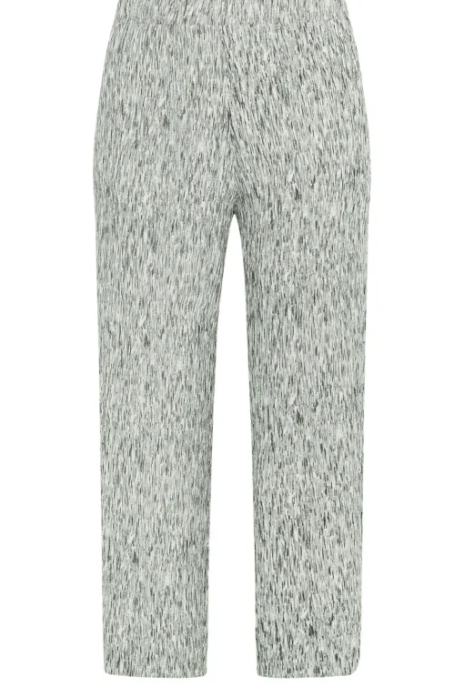 Textured Wide Leg Trousers