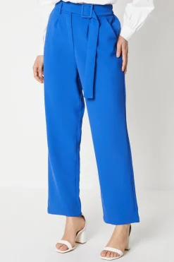 Tie Detail High Waisted Trousers