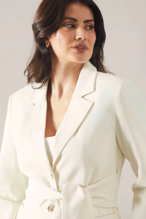 Tie Front Blazer