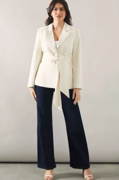 Tie Front Blazer