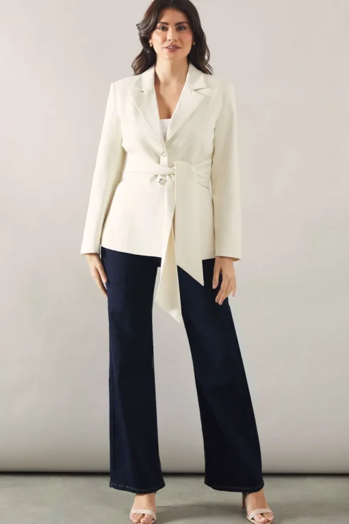 Tie Front Blazer