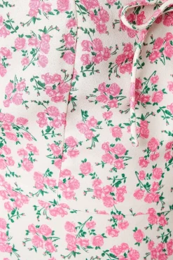Tie Front Sweetheart Neck Top