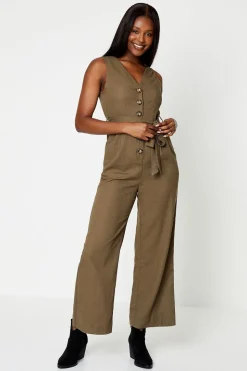 Tie Waist Jumpsuit