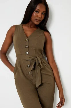 Tie Waist Jumpsuit