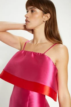 Tiered Frill Detail Mini Dress