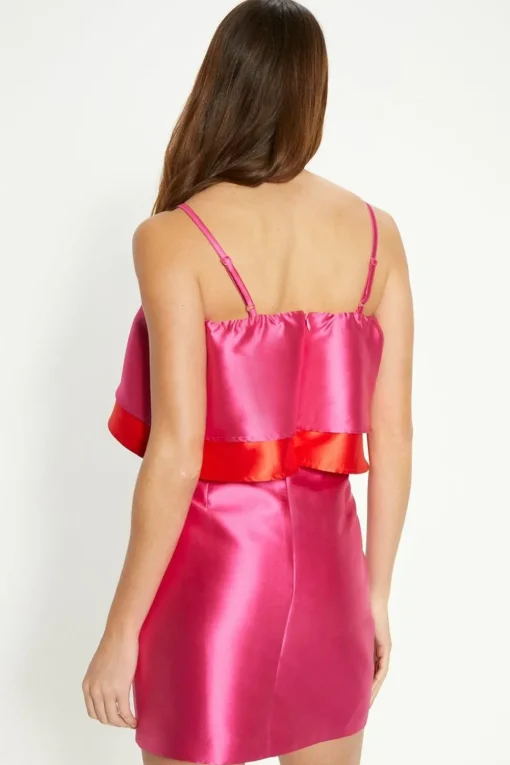 Tiered Frill Detail Mini Dress