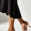 Tilly Diamante And Pearl Sling Back Pointed Court Shoes