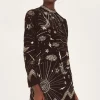Tina Embroidered Velvet Tunic Dress