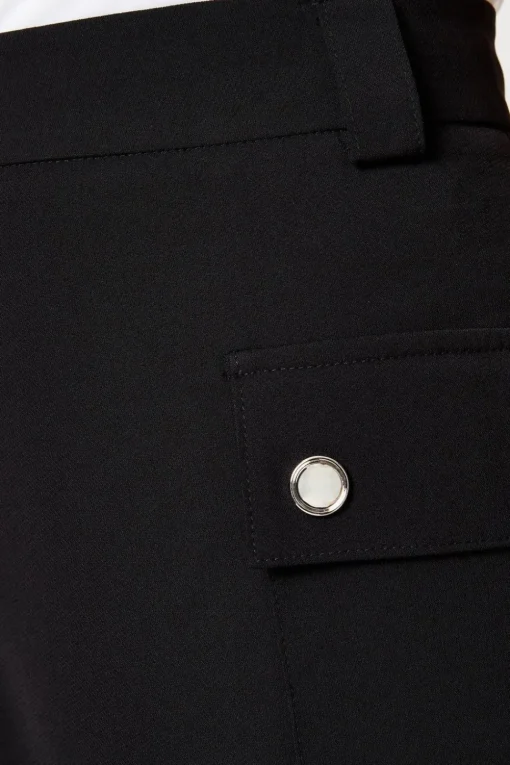 Top Stitch Utility Detail Longline Short