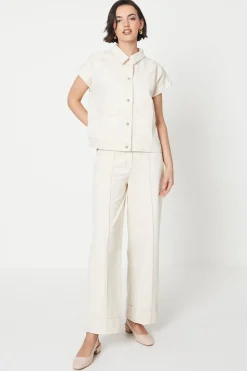 Twill Sleeveless Jacket