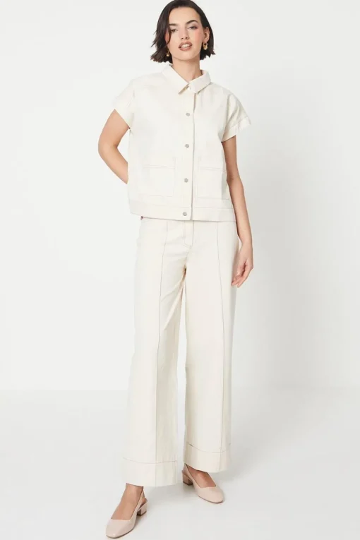 Twill Sleeveless Jacket