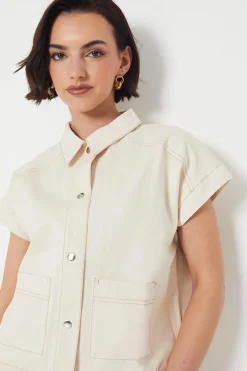 Twill Sleeveless Jacket