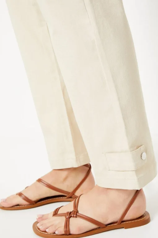 Twill Tab Detail Trouser