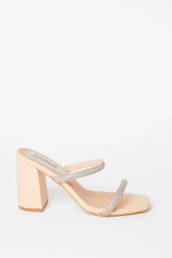 Tyla Diamante High Block Heeled Sandals
