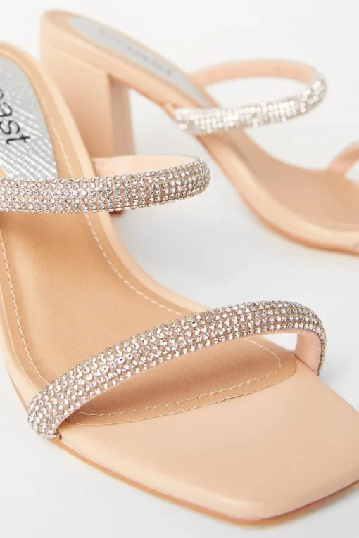 Tyla Diamante High Block Heeled Sandals