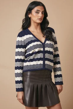 V Neck Wide Sleeve Cardigan
