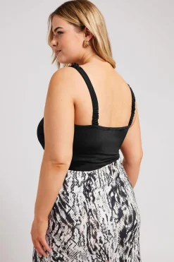 V Neckline Ruched Bodysuit