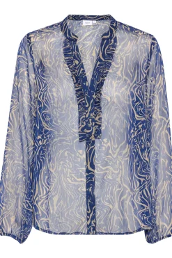 ValerieSZ With Ruffles Chiffon Shirt-