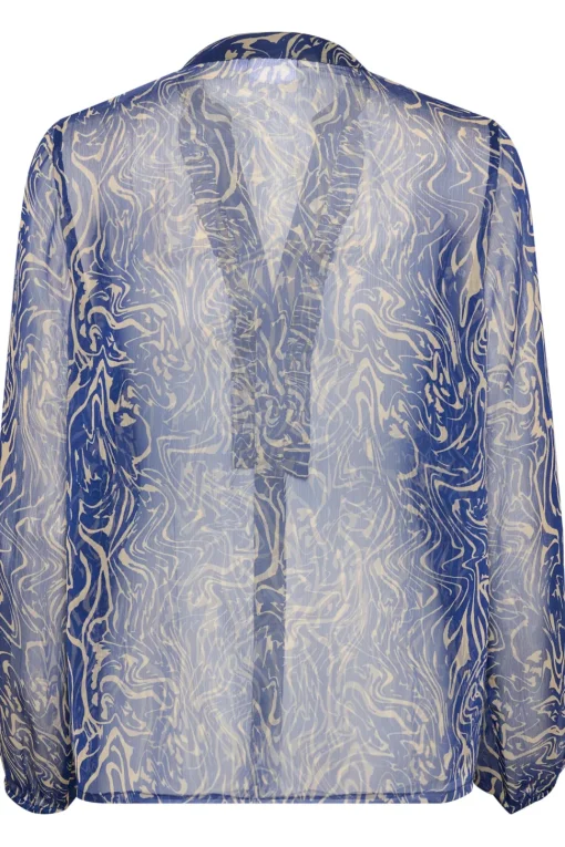 ValerieSZ With Ruffles Chiffon Shirt-