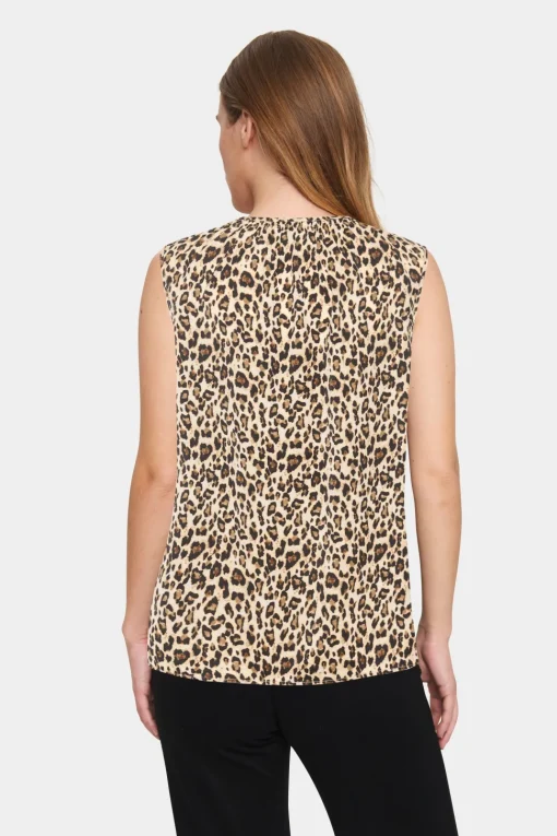 Vanea Sleeveless Round Neck Top-
