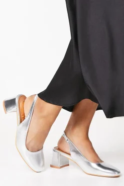 Vienna Slingback Medium Block Heel Court Shoes