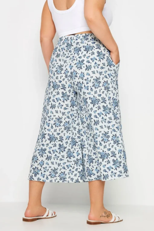 Vintage Floral Textured Culottes