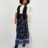 Vintage Printed Layered Skirt